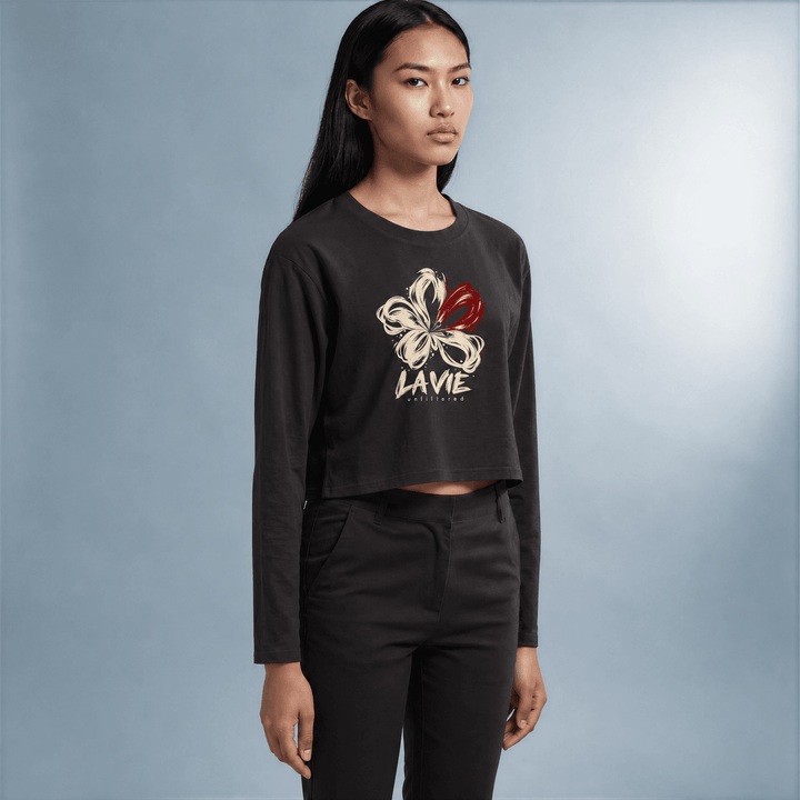 Fleur Sauvage — Maison Cropped Long Sleeve - La Vie unfiltered