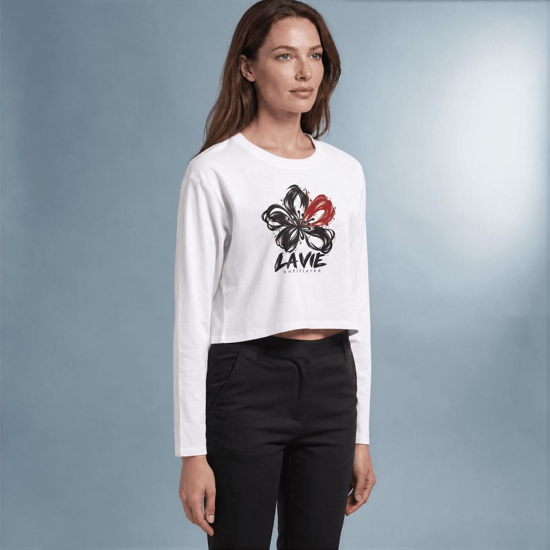 Fleur Sauvage — Maison Cropped Long Sleeve - La Vie unfiltered