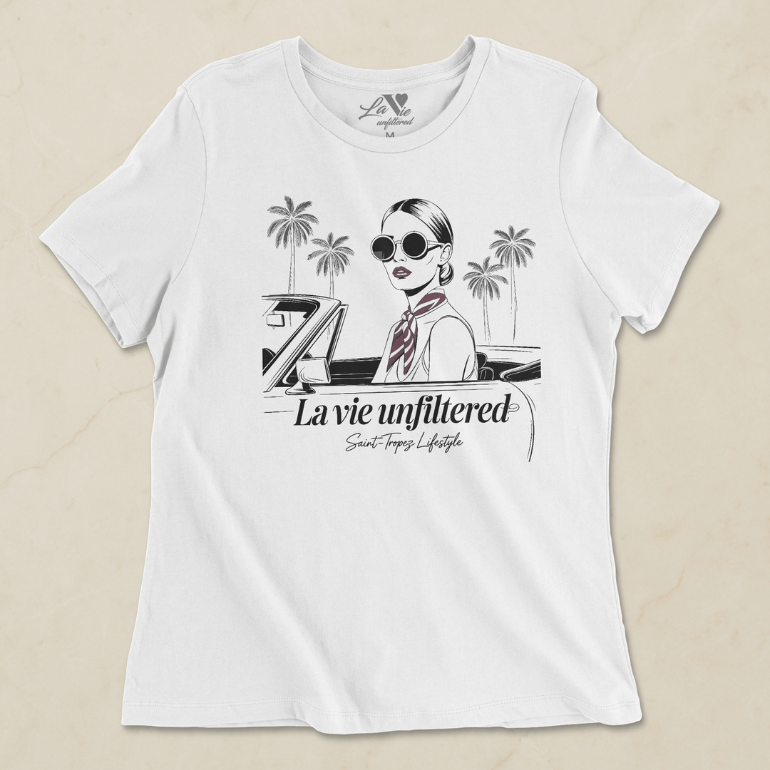 Glam in Saint - Tropez - Allure Jersey Tee - La Vie unfiltered