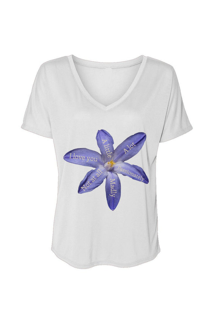 I love you, a little, a lot... - V - Neck Slouchy Glam Tee - La Vie unfiltered