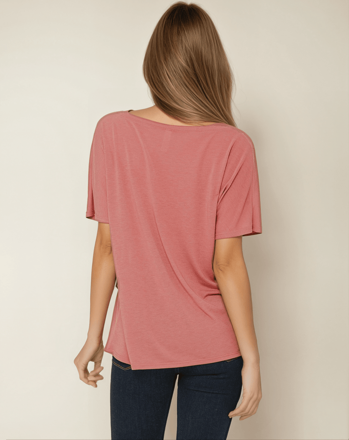 I love you, a little, a lot... - V - Neck Slouchy Glam Tee - La Vie unfiltered