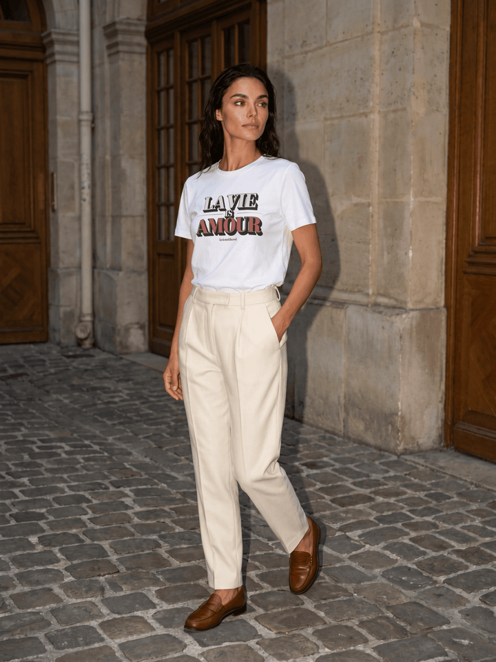 La Vie Amour - White — Unfiltered Tee - La Vie unfiltered