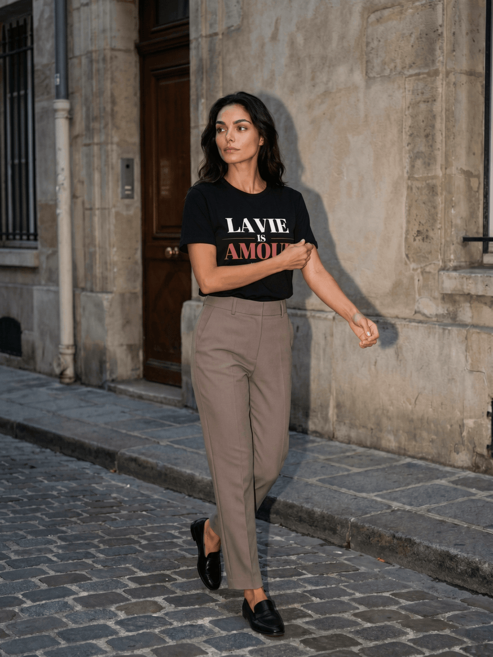 La Vie Is Amour - Black — Unfiltered Tee - La Vie unfiltered