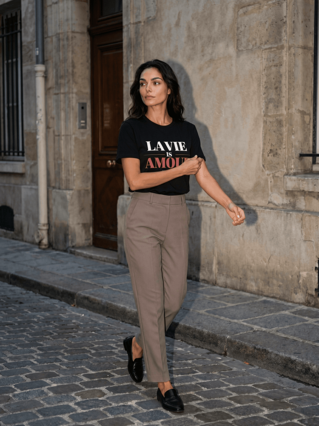 La Vie Is Amour - Black — Unfiltered Tee - La Vie unfiltered