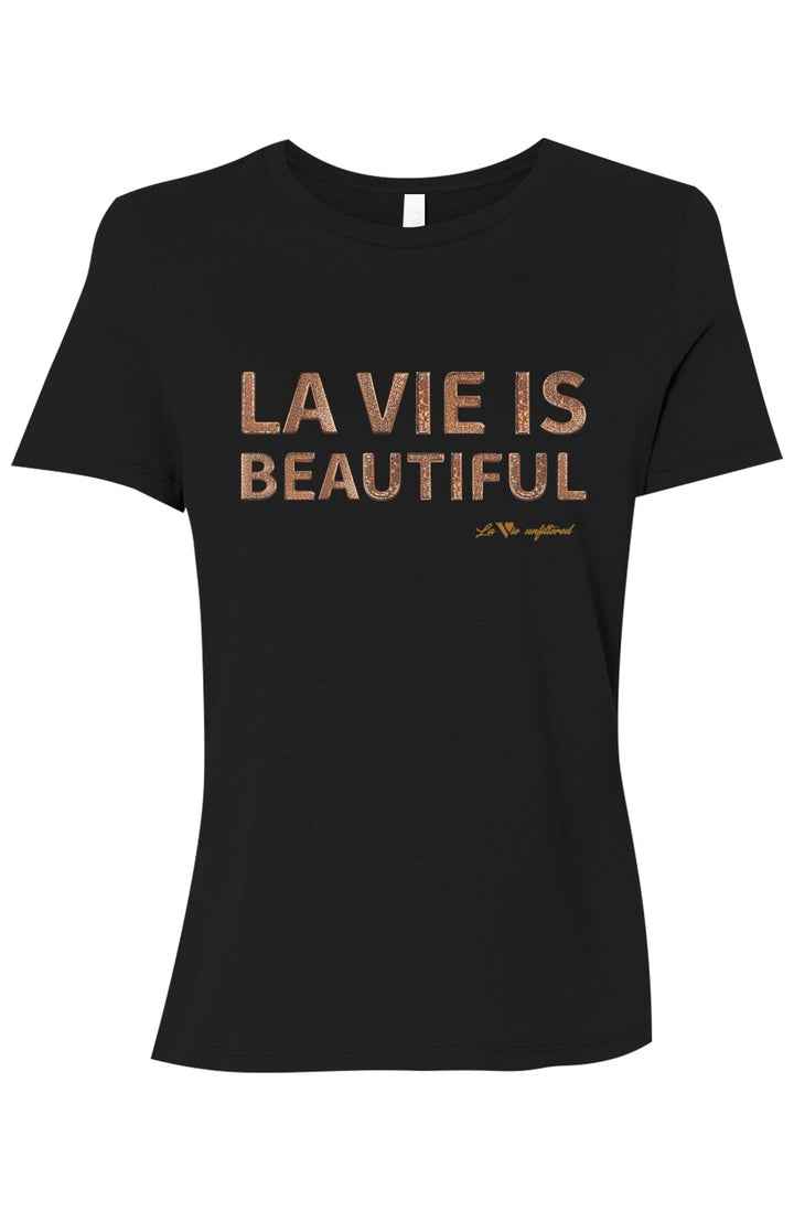 La Vie is beautiful - Allure Jersey Tee - La Vie unfiltered