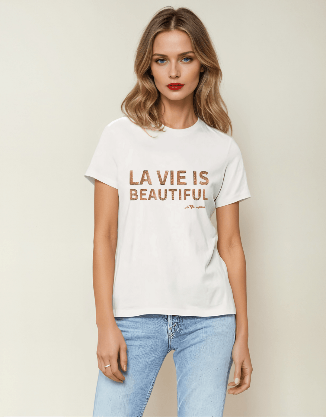 La Vie is beautiful - Allure Jersey Tee - La Vie unfiltered