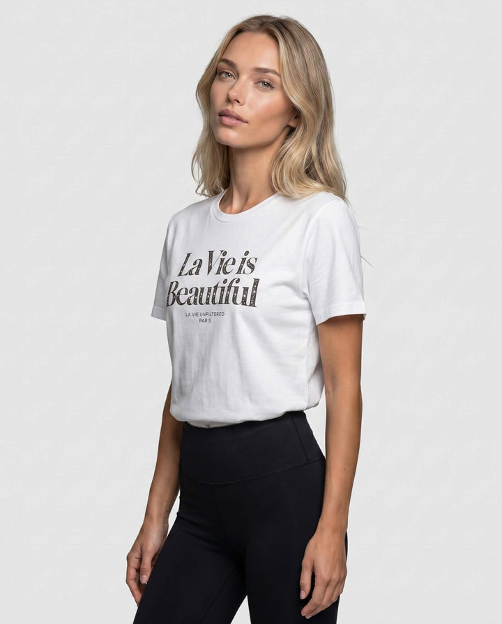 La Vie is Beautiful — Unfiltered Tee - La Vie unfiltered