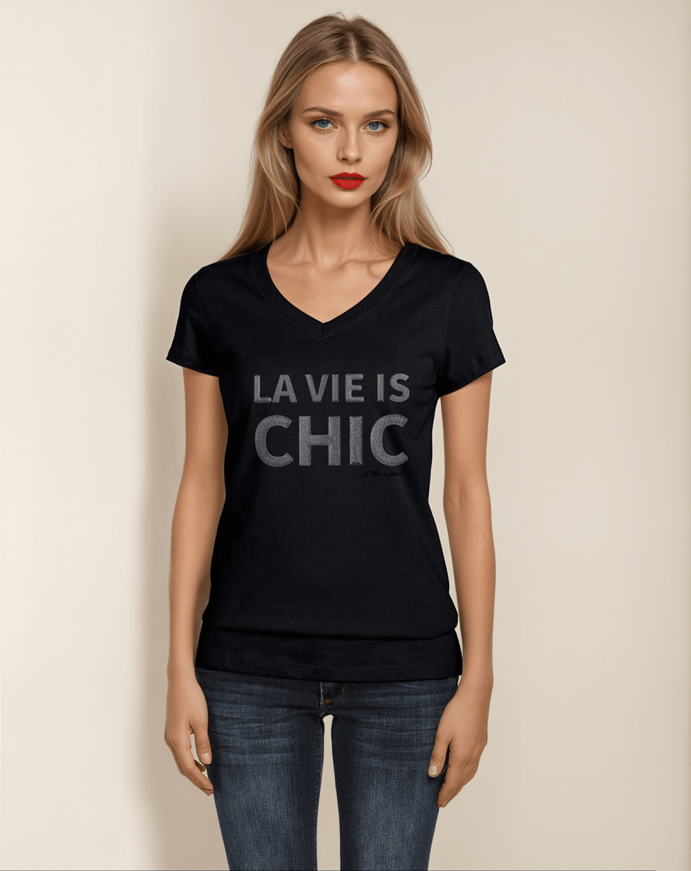 La Vie is chic - Allure V - Neck Jersey - La Vie unfiltered