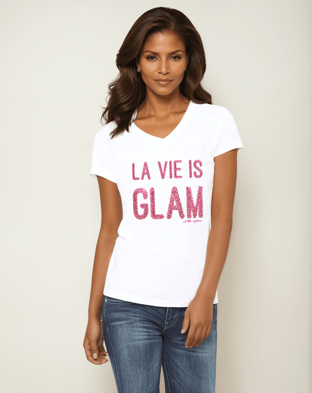 La Vie is Glam - Allure V - Neck Jersey - La Vie unfiltered