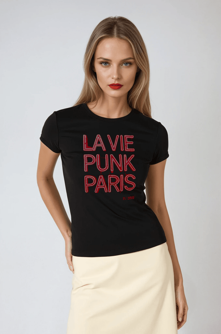 La Vie Lights Up - Allure Jersey Tee - La Vie unfiltered