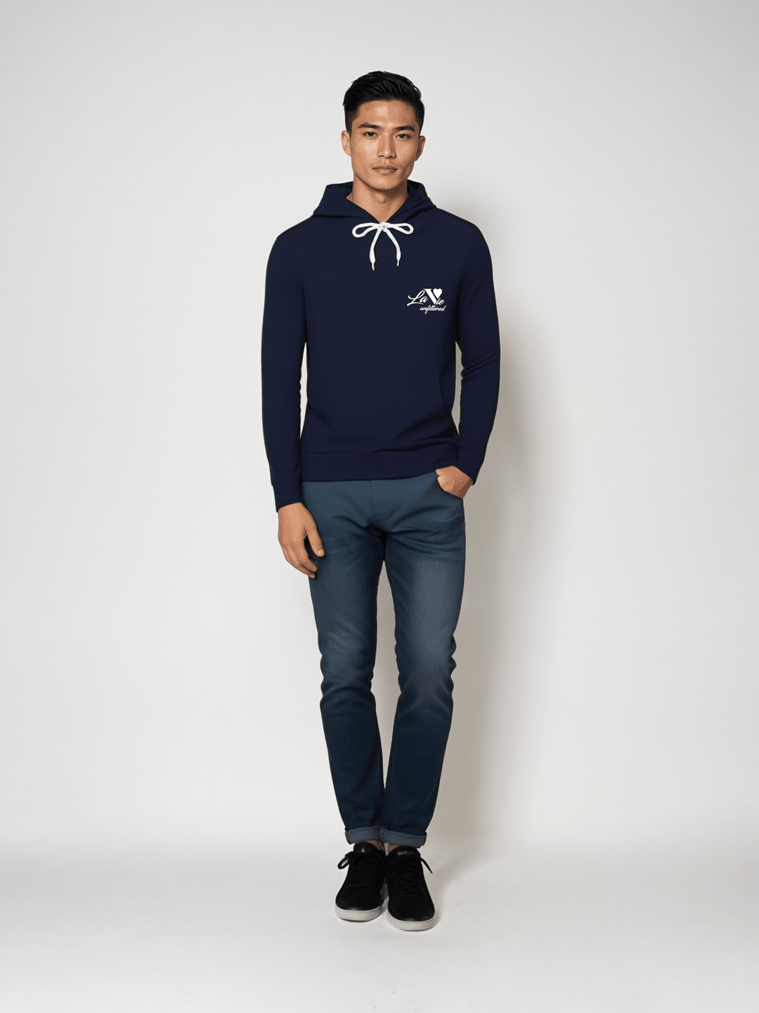 La Vie unfiltered embroidered - The Unfiltered Hoodie - La Vie unfiltered