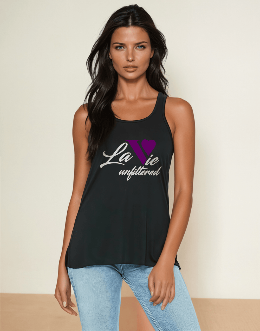 La Vie unfiltered pink - The Essentials Luxe Drape Tank - La Vie unfiltered