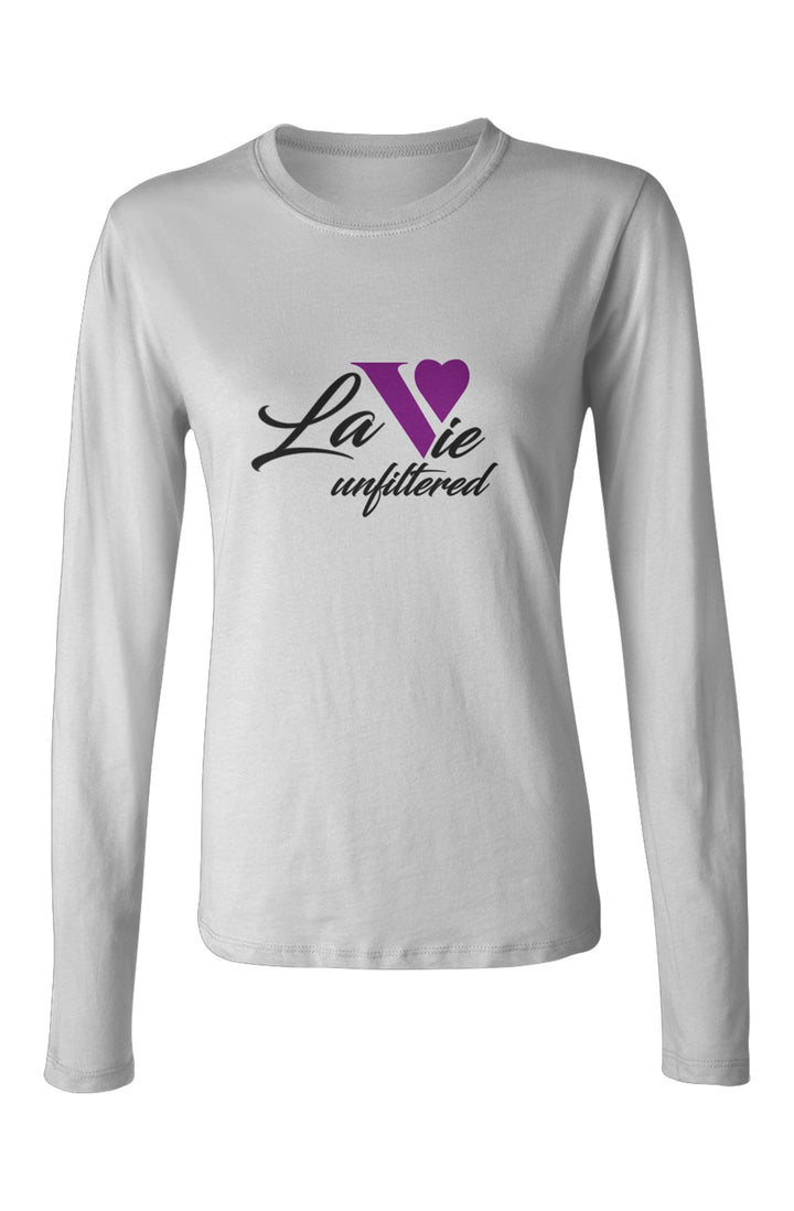 La Vie unfiltered purple - Allure Long Sleeve Tee - La Vie unfiltered