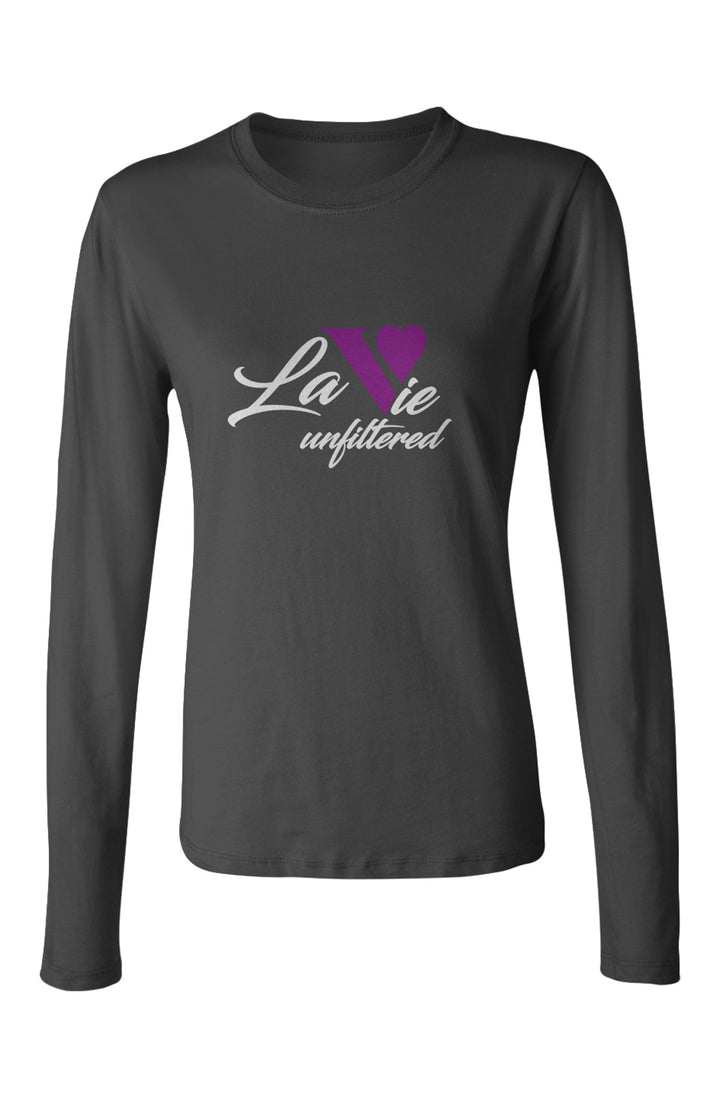 La Vie unfiltered purple - Allure Long Sleeve Tee - La Vie unfiltered