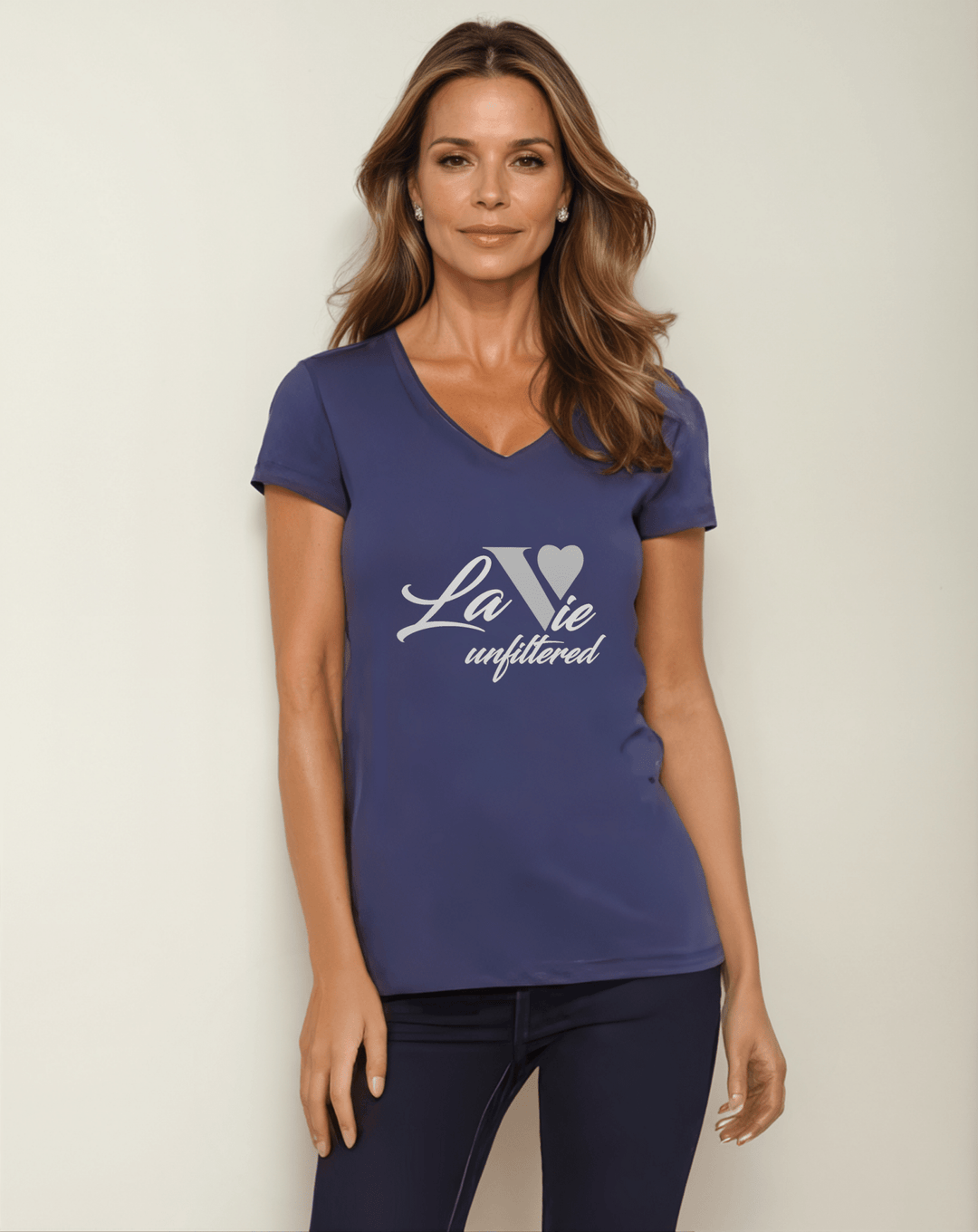 La Vie unfiltered silver - Allure V - Neck Jersey - La Vie unfiltered