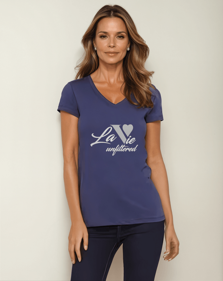 La Vie unfiltered silver - Allure V - Neck Jersey - La Vie unfiltered