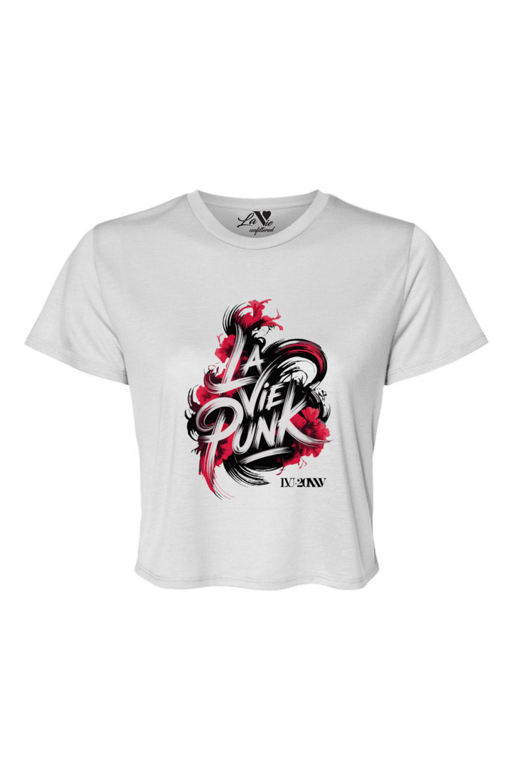 Le Rouge et le Noir - Relaxed Fit Cropped Tee - La Vie unfiltered