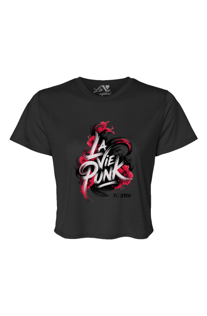 Le Rouge et le Noir - Relaxed Fit Cropped Tee - La Vie unfiltered