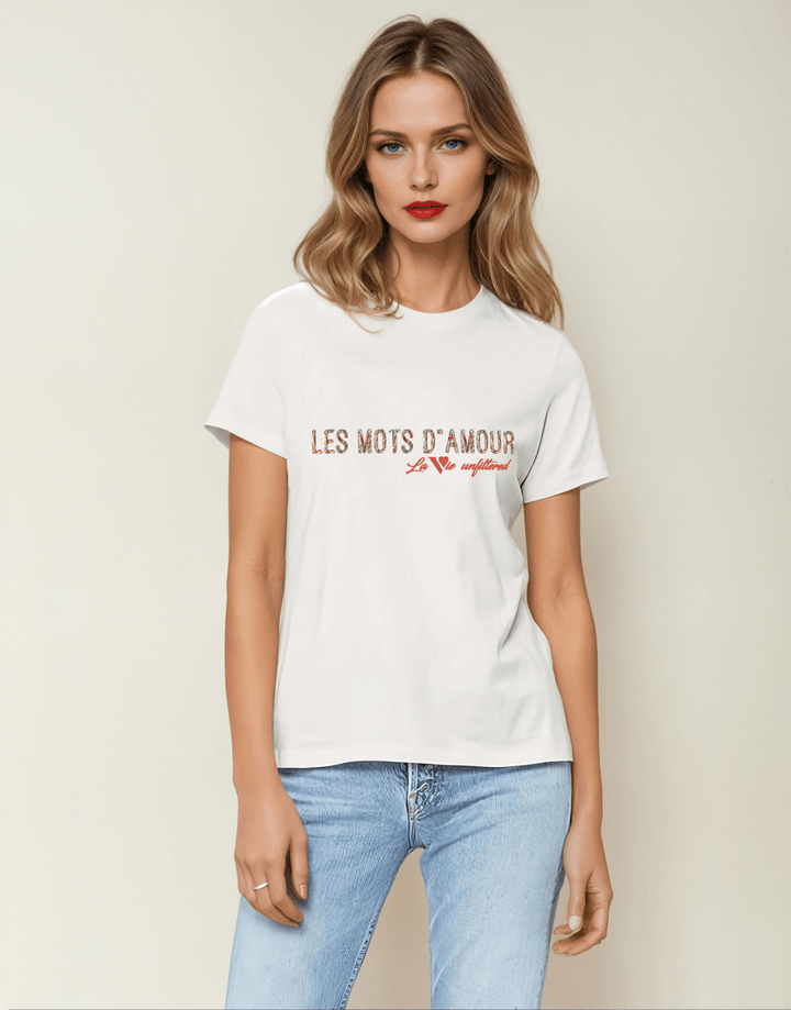 Les mots d'amour - Allure Jersey Tee - La Vie unfiltered