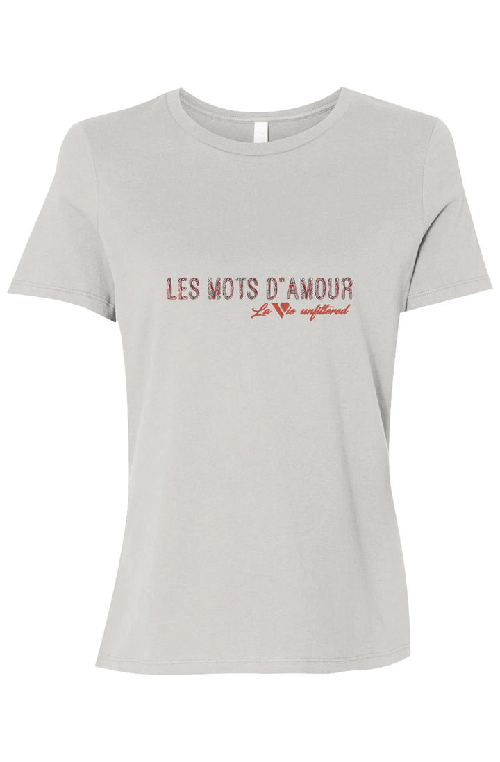 Les mots d'amour - Allure Jersey Tee - La Vie unfiltered