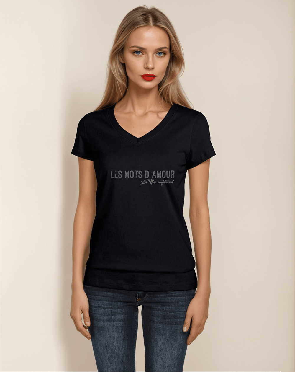 Les mots d'amour - Allure V - Neck Jersey - La Vie unfiltered