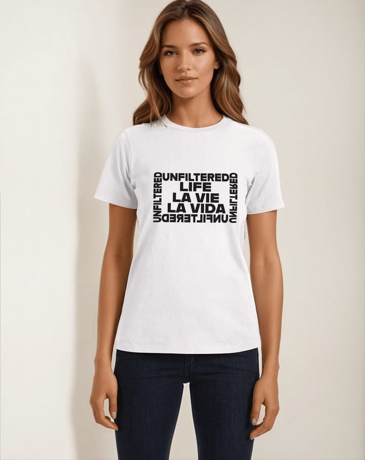 Life La Vie La Vida unfiltered - Allure Jersey Tee - La Vie unfiltered