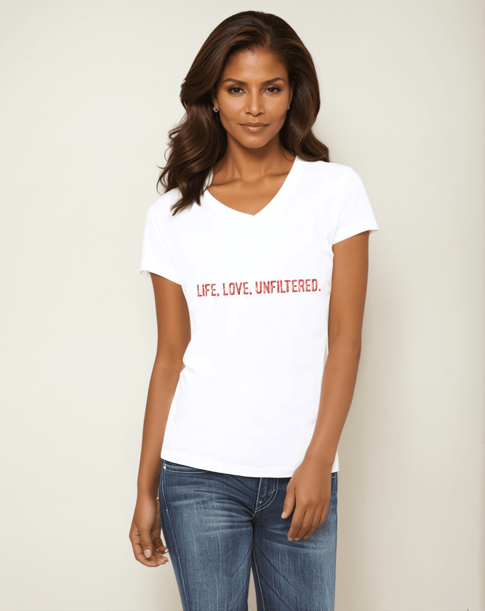 Life Love Unfiltered - Allure V - Neck Jersey - La Vie unfiltered