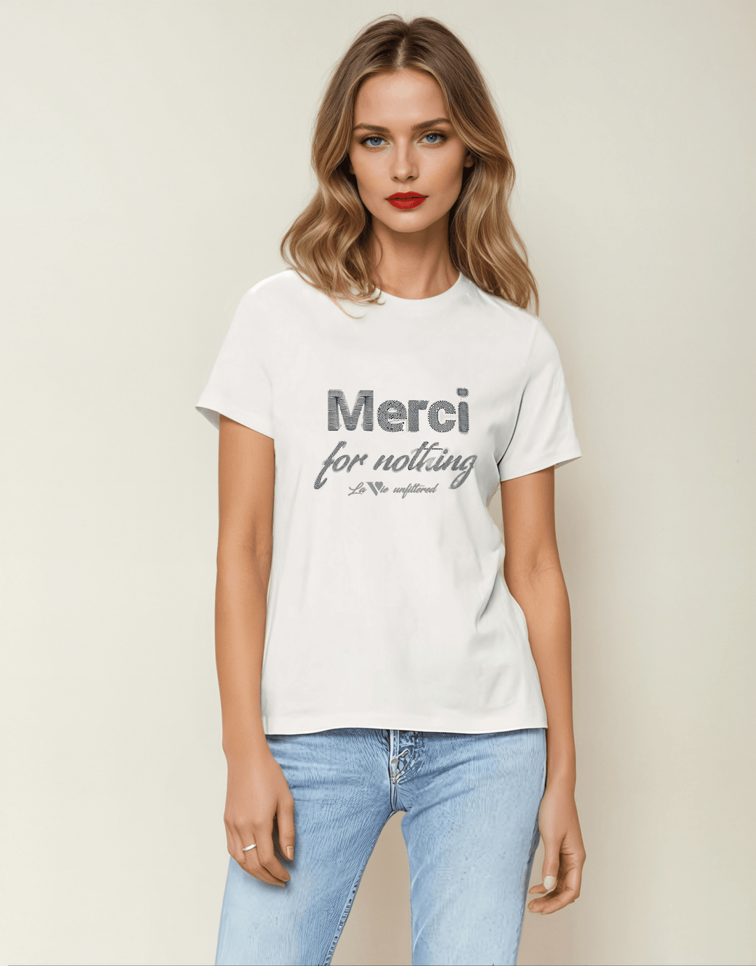 Merci for nothing - Allure Jersey Tee - La Vie unfiltered