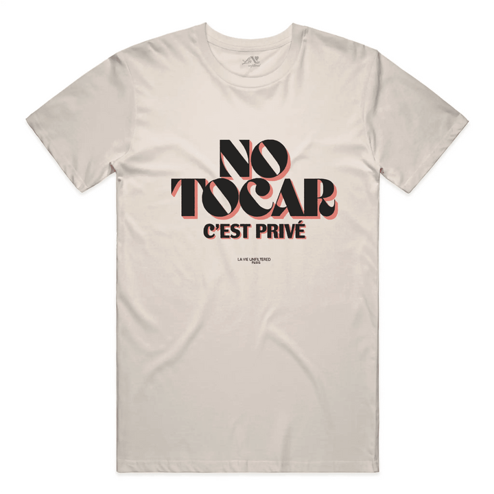 Soft Sand t-shirt with No Tocar. C&