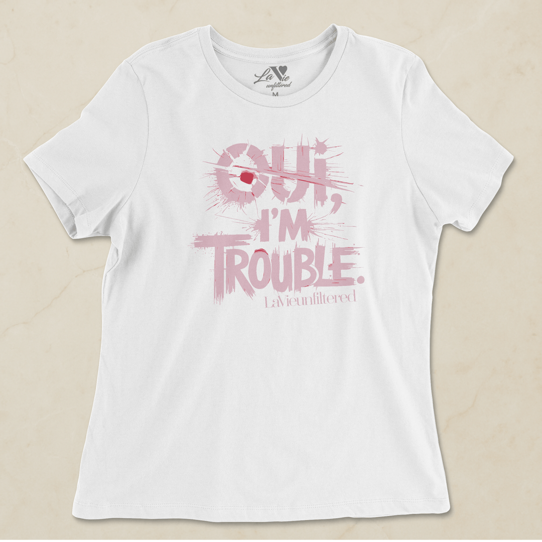 Oui, I’m Trouble - Allure Jersey Tee - La Vie unfiltered