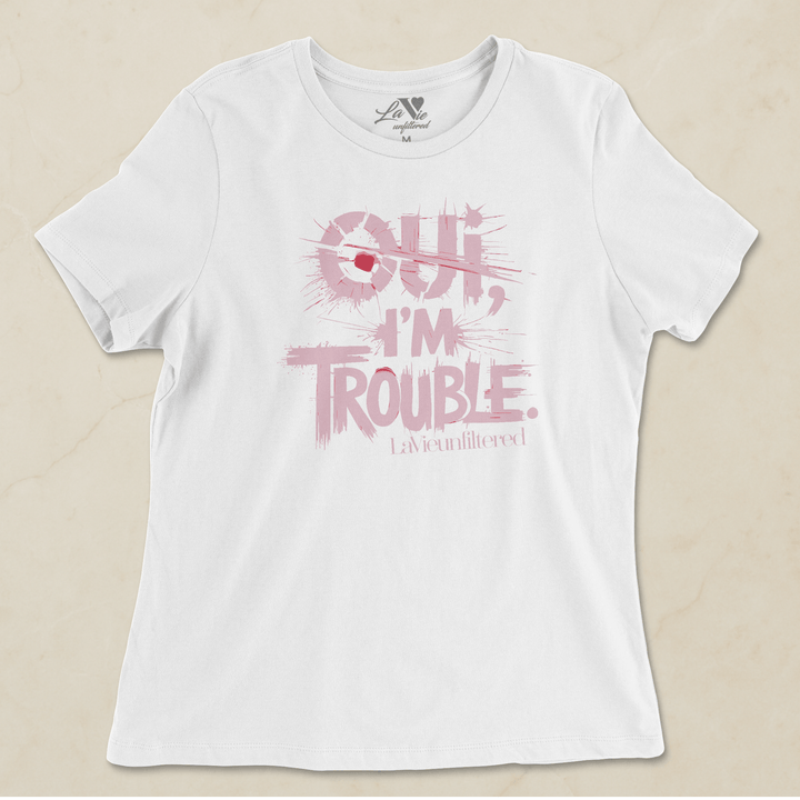 Oui, I’m Trouble - Allure Jersey Tee - La Vie unfiltered