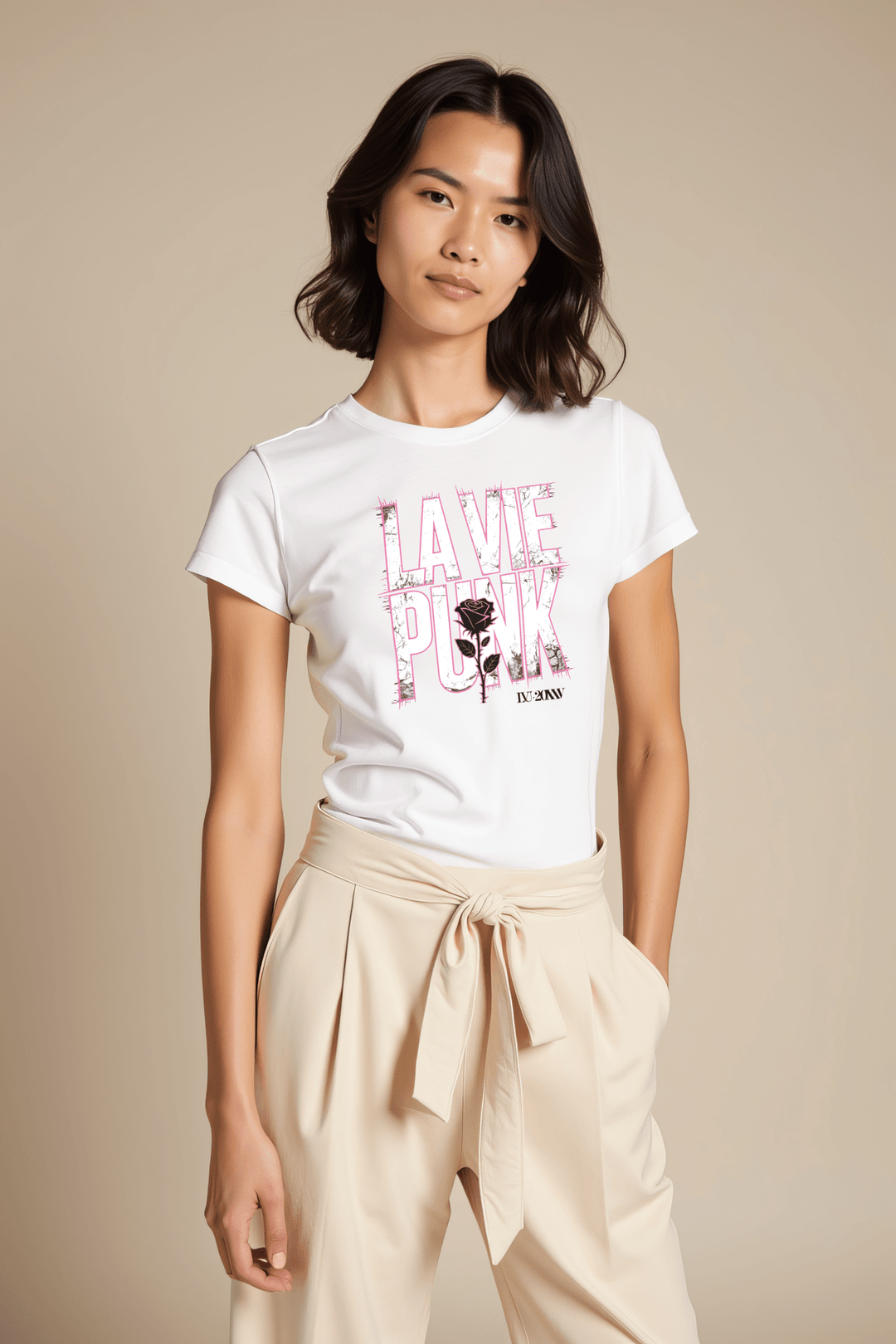 Rose Noire - Allure Jersey Tee - La Vie unfiltered