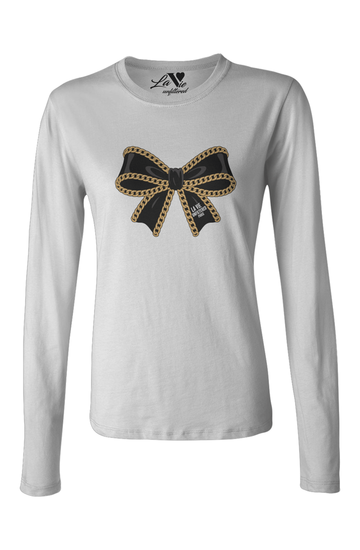 The Chain Bow - Allure Long Sleeve Tee - La Vie unfiltered