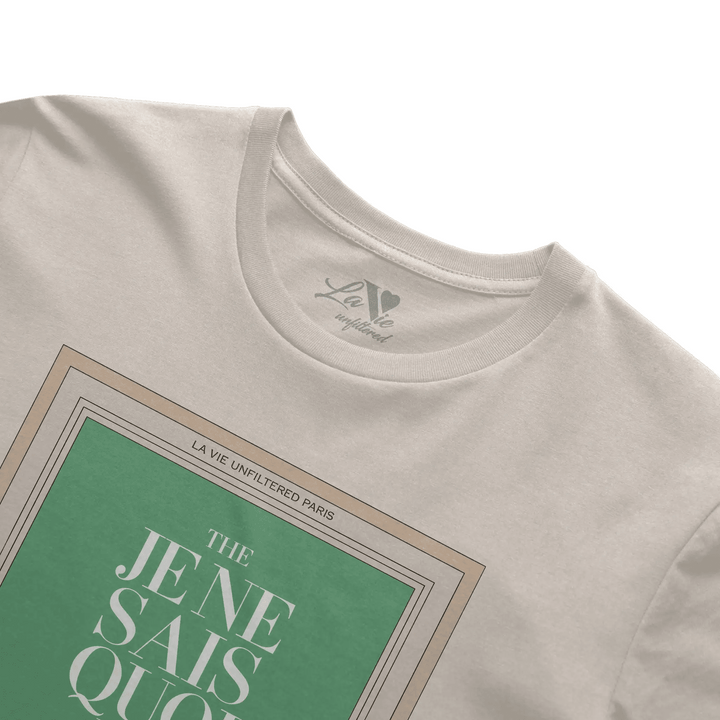 Soft Sand t-shirt with The Parisian Mood graphic by La Vie unfiltered