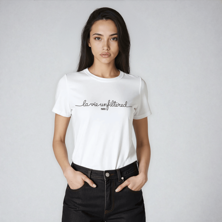 Unfiltered Paris Script - The Unfiltered Boxy Fit - La Vie unfiltered