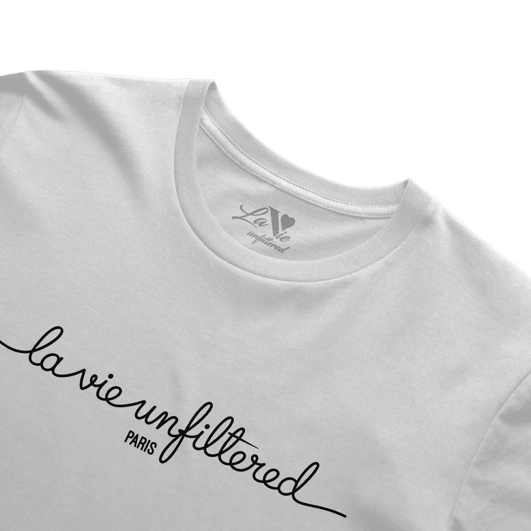 Unfiltered Paris Script - The Unfiltered Boxy Fit - La Vie unfiltered