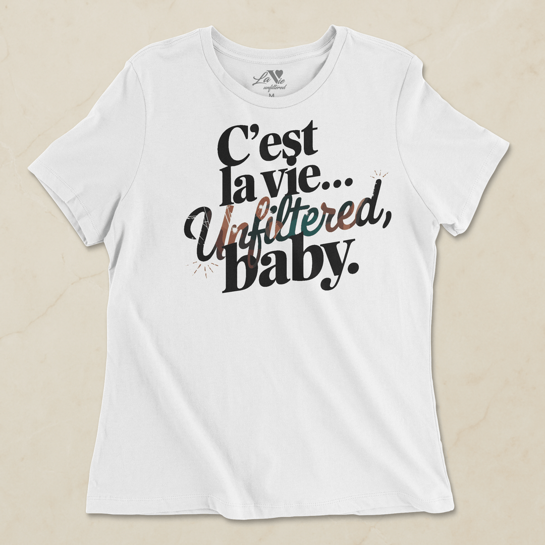 Unfiltered Sunset Baby - Allure Jersey Tee - La Vie unfiltered