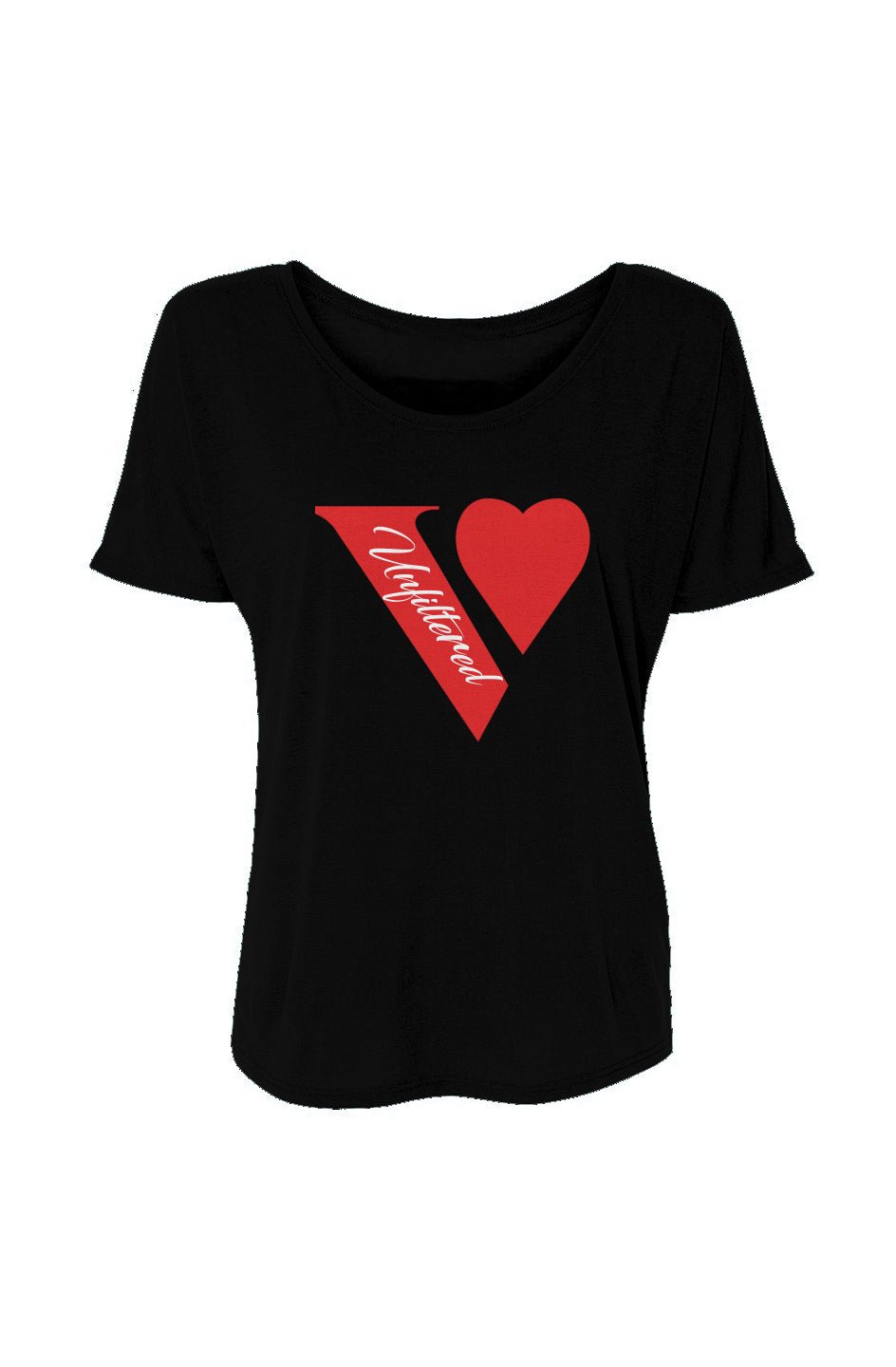 V unfiltered red - The Chic Drape Top - La Vie unfiltered